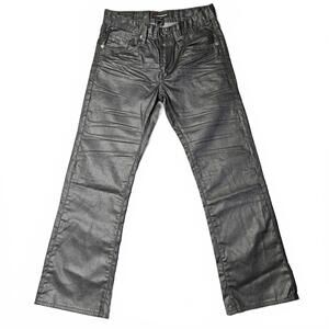 Projek RAW Mens Jeans Pants Sz 30 x 28 Boat Leg Black Regular Fit